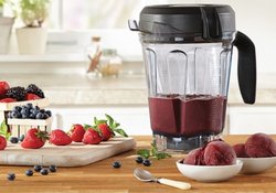 Vitamix 7500 with Blueberry Sorbet Ice Cream