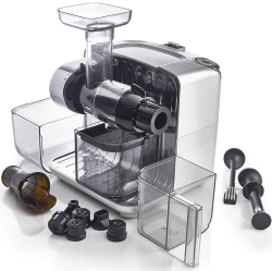 Omega Cube Juicer with all parts shown