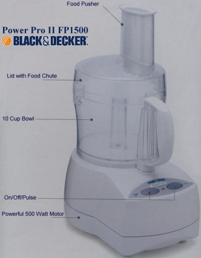BLACK+DECKER 10 Cups 500-Watt Black Food Processor in the Food Processors  department at