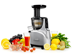 Kuvings Silent Juicer NS-850 Black Silver - vertical Single Auger Juicer