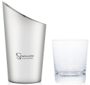 Premium Crystal Juice Catch Cup and Stainles Steel Pulp Catch Bin