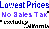 We offer lowe prices, with no sales tax* (* except California),  we accept visa, mastercard and discover and have a SSL secure server to encrypt your credit card information.