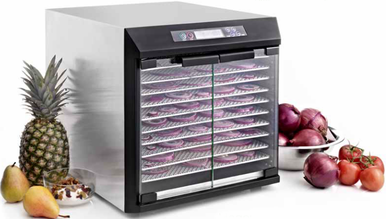 Excalibur Electric Food Dehydrator Select Series 10-Tray with Adjustable  Temperature Control Includes Chrome Plated Drying Trays Stainless Steel