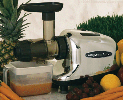ALL NEW Omega 8006 Nutrition Center Juicer- for juicing leafy greens and wheatgrass